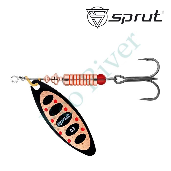 Блесна Sprut Atra Spinner №3 11.5г/BKC