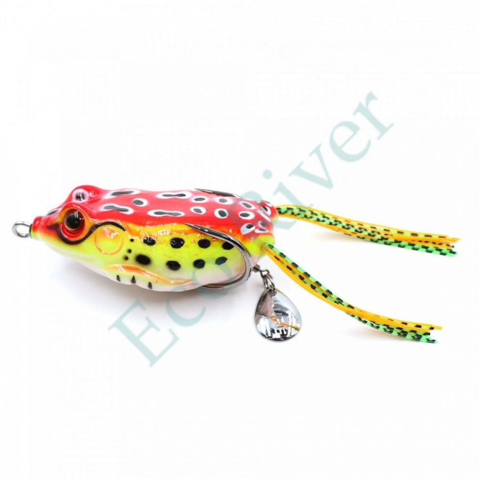Лягушка-незацепляйка Namazu FROG с лепестком, 65 мм, 18 г, цвет 09, крючок-двойник YR Hooks (BN) #3/